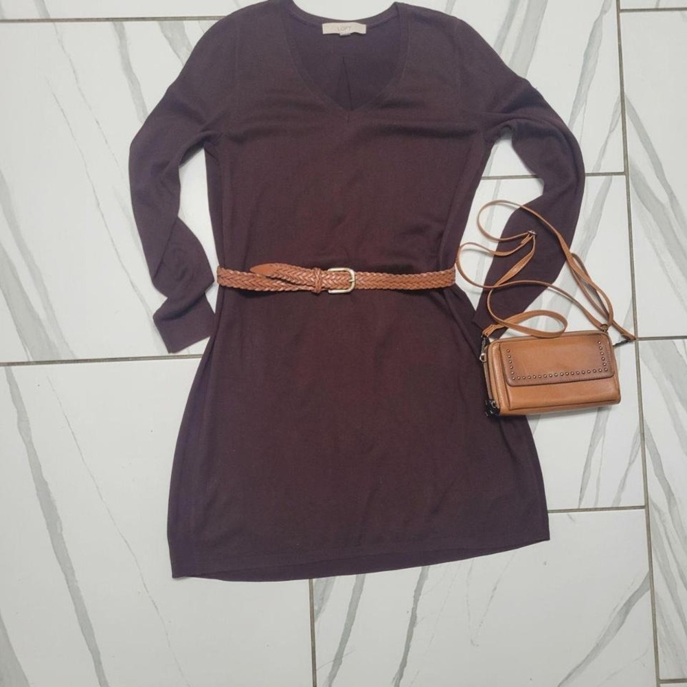 Vintage y2k The Loft Brown Fall Professionalwear dress size Small